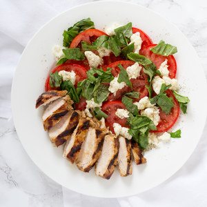 Balsamic Grilled Chicken with Classic Caprese Salad
