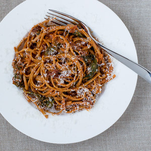Creamy Sundried Tomato & Spinach Linguine Pasta