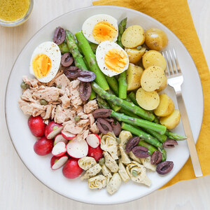 "Salade Niçoise" with Tuna, Potato, Asparagus, Artichokes & Olives